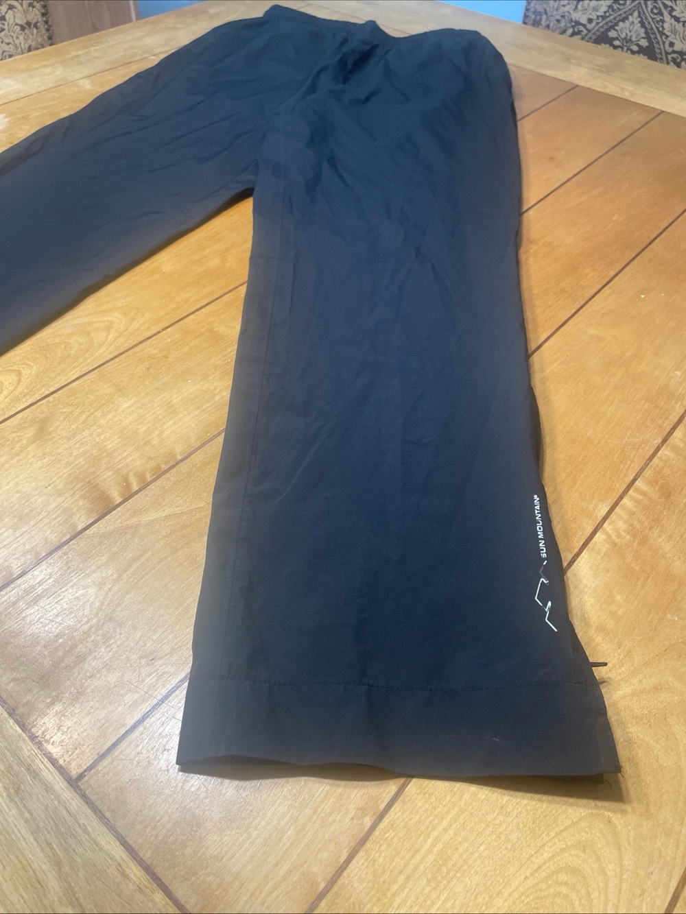 Sun Mountain Monsoon Golf Rain Pant Size Medium Color Black Waterproof Ankle Zip
